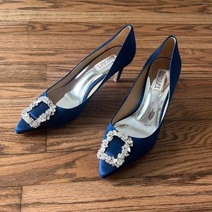 Badgley Mischka Women's Carrie Pump / heels blue size 8
